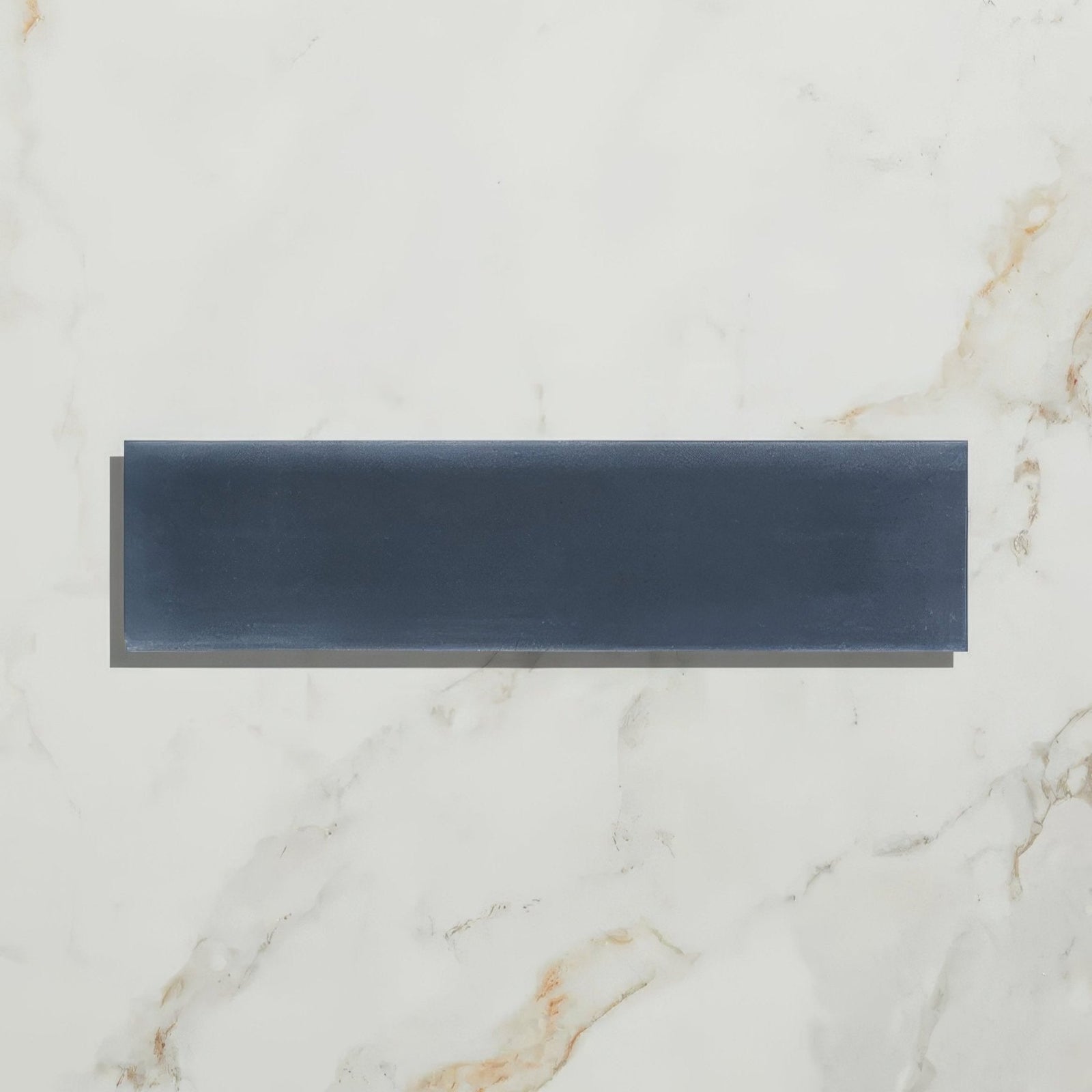Medina Brick Porcelain Navy Blue Wall & Floor Tile 28x7cm – detail view 4