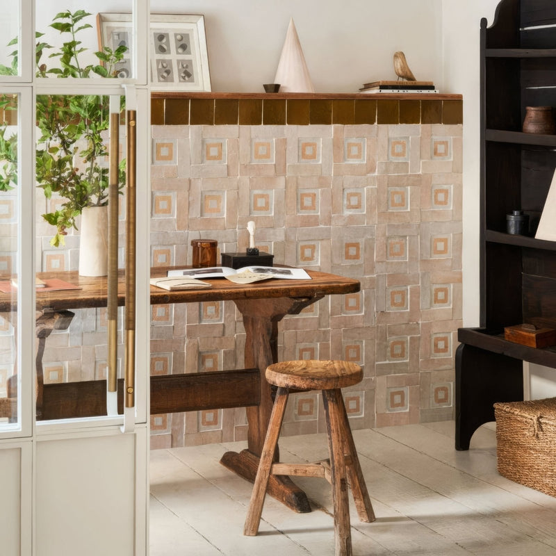 Medina Cloudy White Porton Handmade Moroccan Zellige Tile