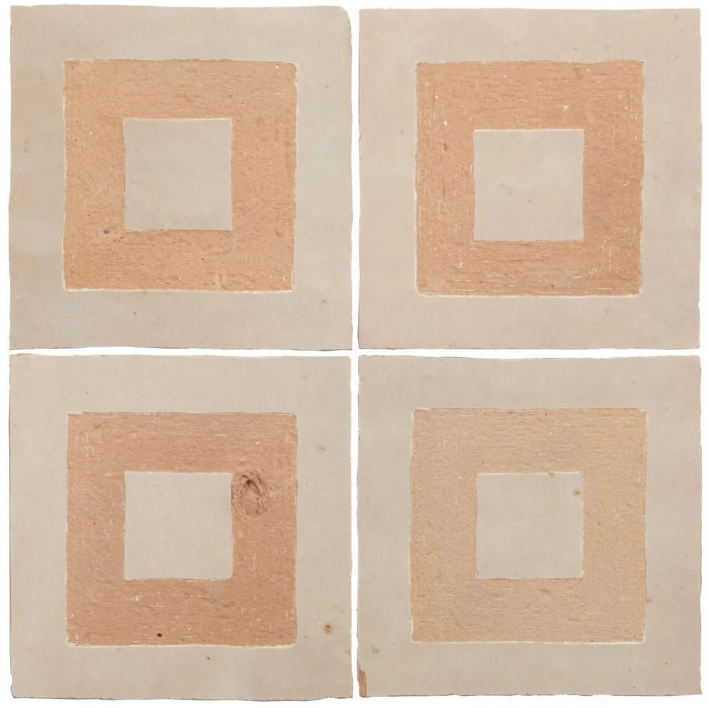 Medina Cloudy White Porton Handmade Moroccan Zellige Tile