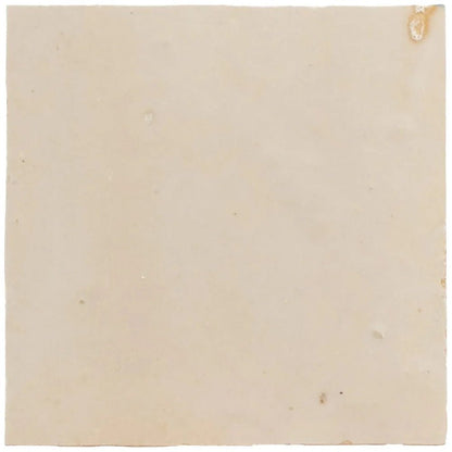 Medina Cloudy White Square Handmade Moroccan Zellige Tile