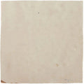 Cream-colored slightly textured square handmade Moroccan zellige tile with subtle natural tone variations and imperfections