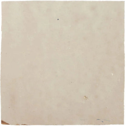 Medina Cloudy White Square Handmade Moroccan Zellige Tile