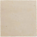 Medina cloudy white square handmade Moroccan zellige tile in cream with slight texture and subtle imperfections