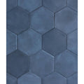 Medina hexagon porcelain navy blue dark blue hexagonal tiles with matte slightly textured finish