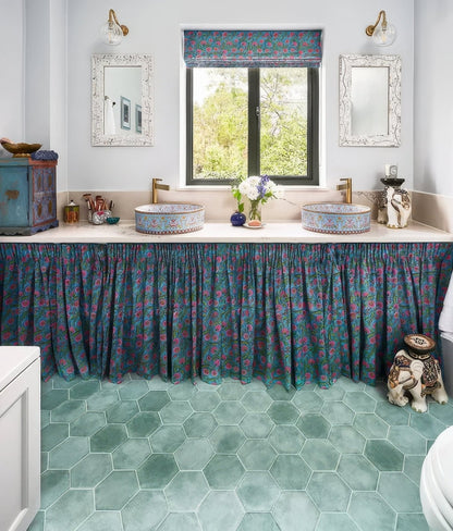 Medina Hexagon Porcelain Salvia