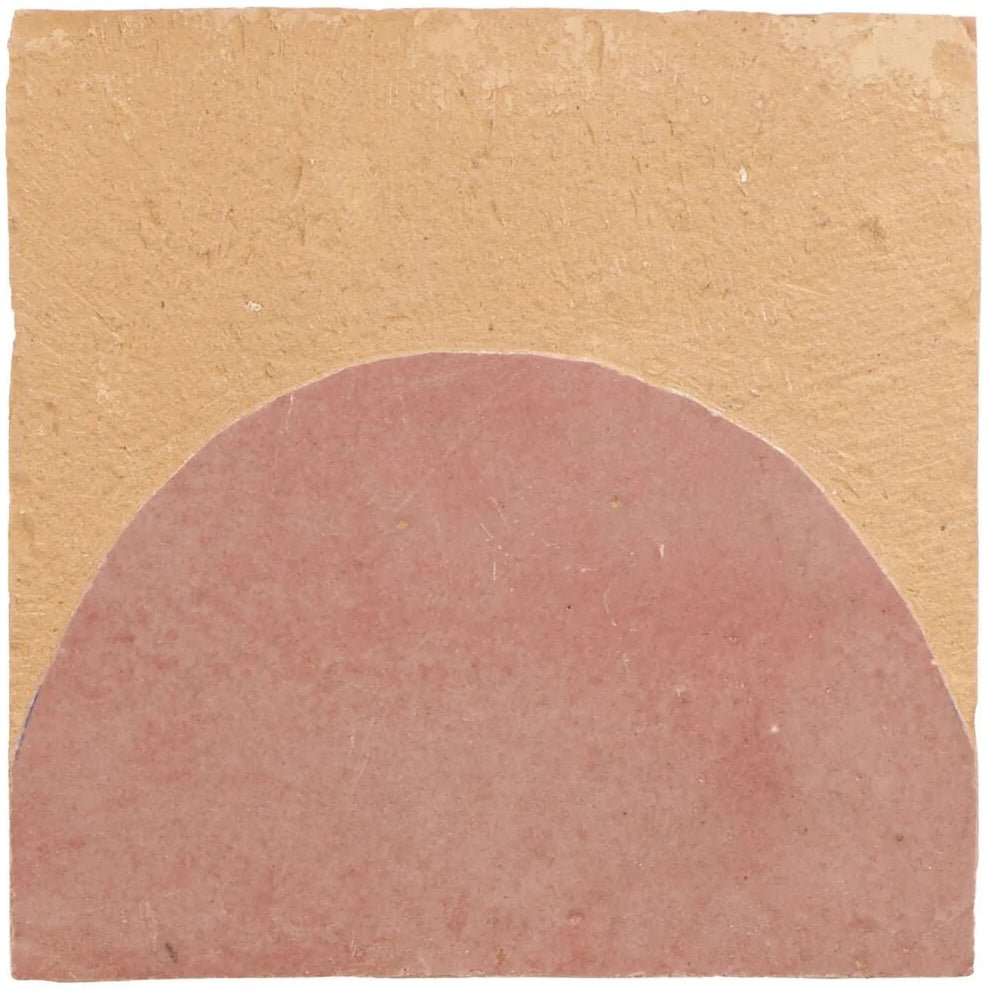 Medina Leather Pale Belen Handmade Moroccan Zellige Tile