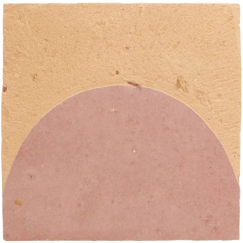 Medina Leather Pale Belen Handmade Moroccan Zellige Tile