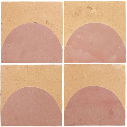 Medina Leather Pale Belen Handmade Moroccan Zellige Tile