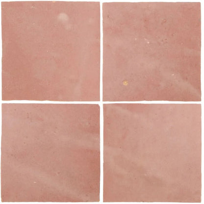 Medina Leather Pale Square Handmade Moroccan Zellige Tile