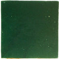 Dark green matte ceramic tile with slightly textured surface in medina moss green square handmade moroccan zellige tile