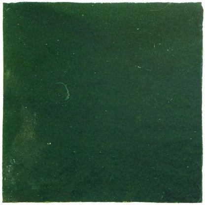 Medina Moss Green Square Handmade Moroccan Zellige Tile