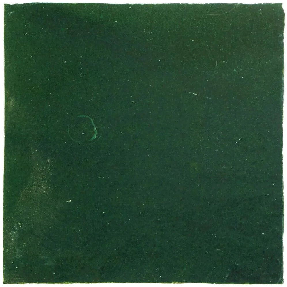 Medina Moss Green Square Handmade Moroccan Zellige Tile