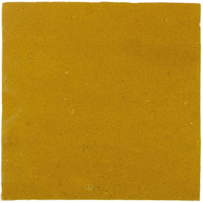 Medina Ochre Square Handmade Moroccan Zellige Tile