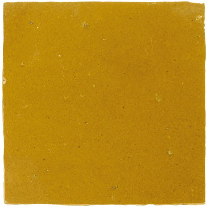 Medina Ochre Square Handmade Moroccan Zellige Tile