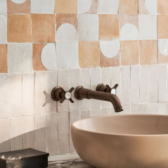 Medina Pure White Belen Handmade Moroccan Zellige Tile - alternate view