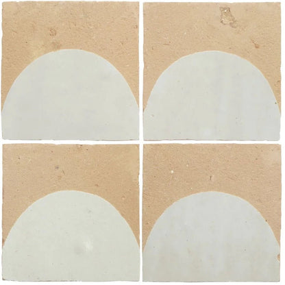 Medina Pure White Belen Handmade Moroccan Zellige Tile