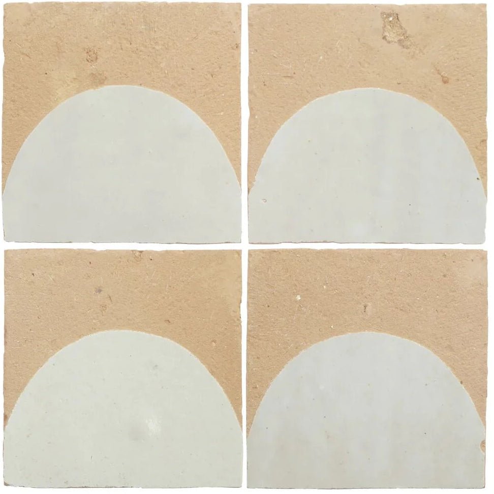 Medina Pure White Belen Handmade Moroccan Zellige Tile