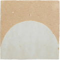 Medina pure white belen handmade moroccan zellige tile with minimalist white ceramic and subtle beige border