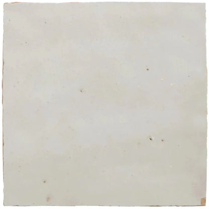 Medina Pure White Square Handmade Moroccan Zellige Tile