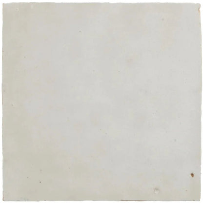Medina Pure White Square Handmade Moroccan Zellige Tile