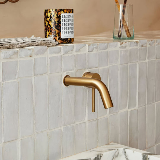 Medina Pure White Rectangle Handmade Moroccan Zellige Tile - alternate view