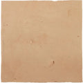 A worn beige medina raw square handmade moroccan zellige tile with subtle imperfections and faint markings