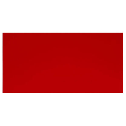 Solid crimson rectangular mat made of clear glass brick from mekong featuring a smooth transparent surface