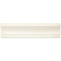 Melford Clarence cream-colored glossy ceramic baseboard trim with a smooth curved profile for interior use