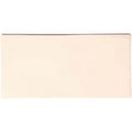 Cream-colored rectangular ceramic melford half tile with smooth glossy finish for wall and backsplash use
