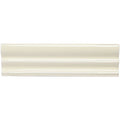 Cream-colored glossy ceramic tile melford Kensington with smooth wavy profile for elegant wall and floor design