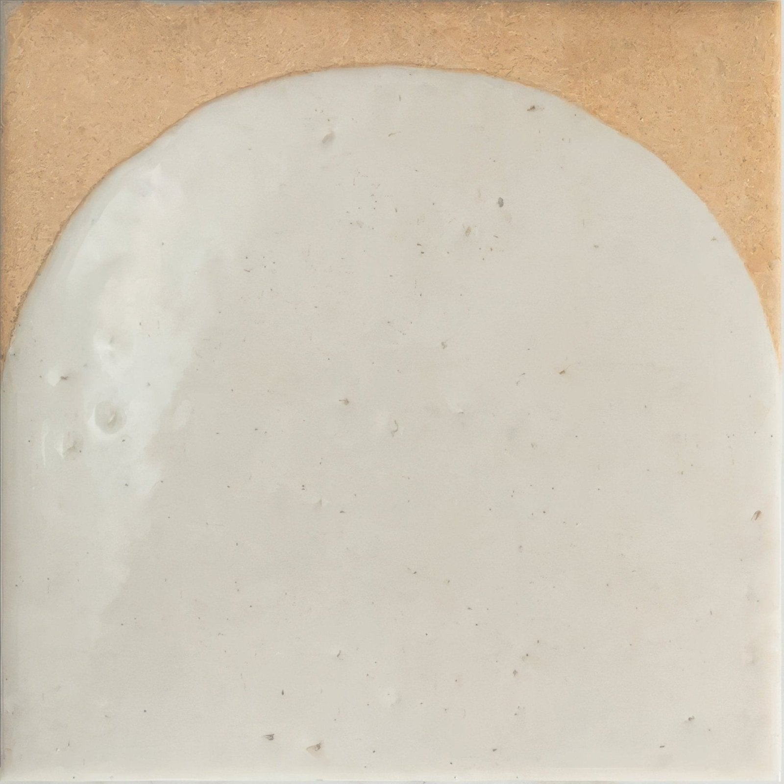 A smooth off-white menara white arches porcelain tile with a subtle matte finish and faint speckles