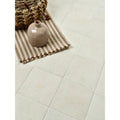 Menara White Porcelain Matt cream porcelain tile