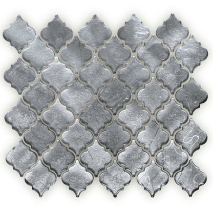 Metallic Vitreum Argentum Arabesque