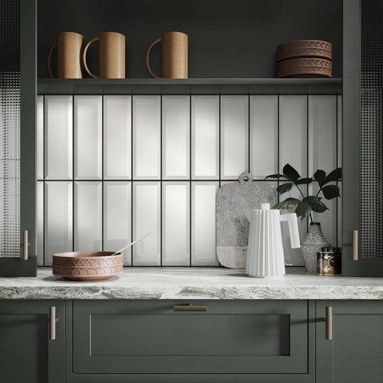 Metro White Ceramic Brick Tile