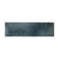 A rectangular ceramic tile metropolitan paris with distressed mottled blue gray glaze and slightly uneven edges