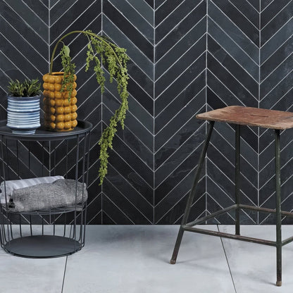 Metropolitan Slate Chevron Riven Finish