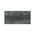 Milos blue 60 x 120cm dark gray marble slab with swirling lighter gray veining and subtle brown accents