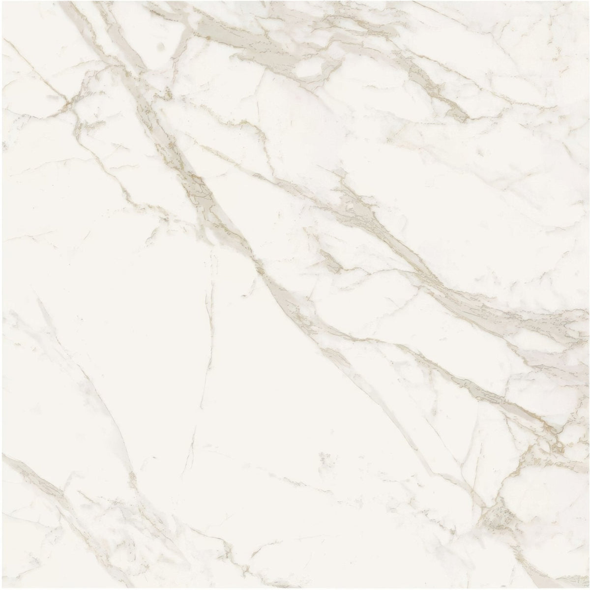 Milos white 80 x 80cm white marble tile with elegant flowing gray veining for stylish flooring and wall use