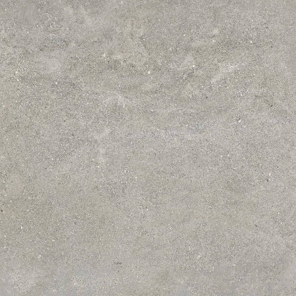 Gray concrete mineral nature porcelain tile 100 x 100cm with textured speckled surface for flooring and walls