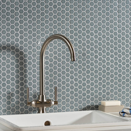 Light Grey Gloss Hexagon