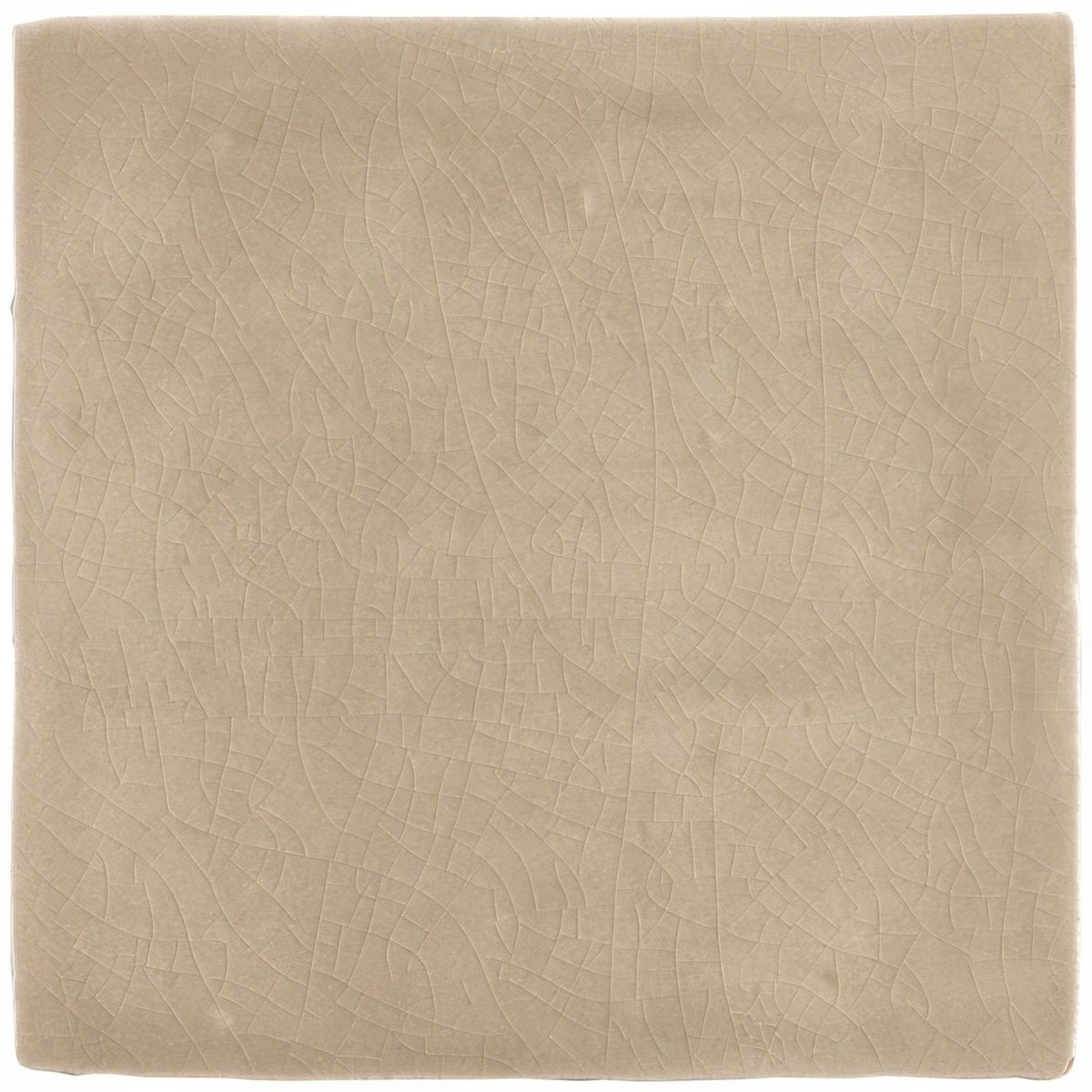 Beige ceramic field tile mink with subtle crackled glaze finish for wall and floor applications