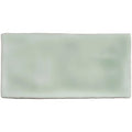 Mint brick tile rectangular matte ceramic tile in soft pale green with subtle variations and faint veining