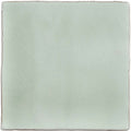 A square ceramic mint field tile with pale green glaze and subtle crackle texture for wall or floor use