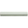 Mint ogee moulding off-white ceramic baseboard with smooth glossy finish and subtle beveled edges