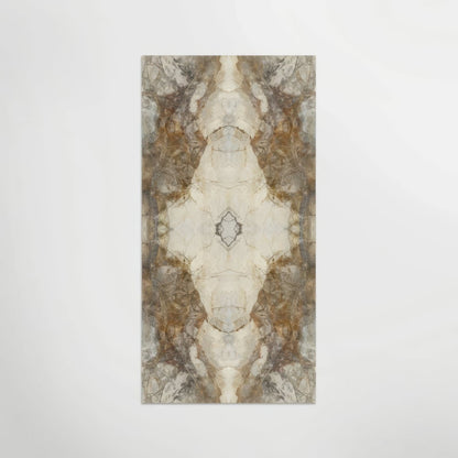 Mirrored Marble Gold Porcelain Bookmatched