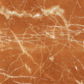 Rich orange marble mistral 1863 rojo polished with intricate white and cream veining for elegant surfaces
