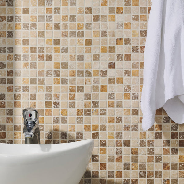 Mixed Travertine 2.3 Venetian Stone Mosaic