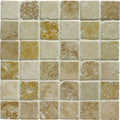 Mixed Travertine 4.8 Venetian Stone Mosaic – close-up detail
