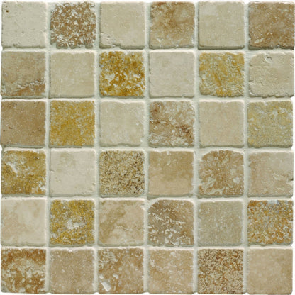Mixed Travertine 4.8 Venetian Stone Mosaic