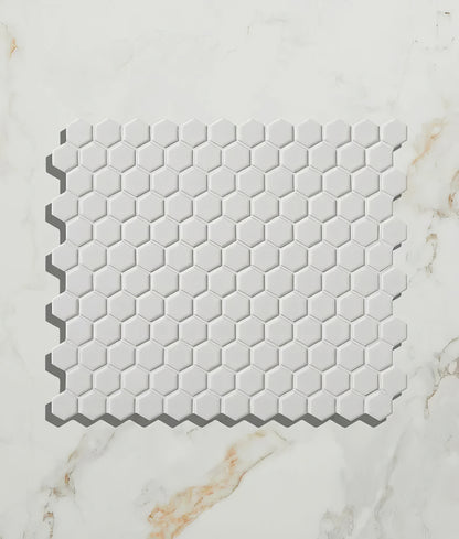 Mono Hex Porcelain Blanc - Hyperion Tiles